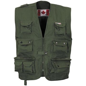 Picture of Canadian Outdoor Vest Olive Green